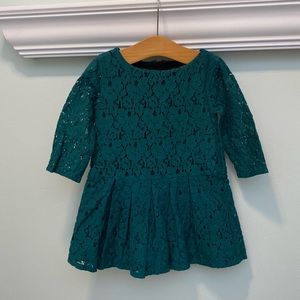 Tea Collection Green Lace Dress (size 3T)